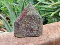 Polished Bastite Dragons Blood Point-Prism x 4 From Tshipise, South Africa - Toprock Gemstones and Minerals 