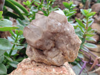 Natural Smokey Phantom Quartz Clusters x 2 From Luena, Congo - Toprock Gemstones and Minerals 