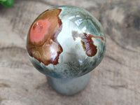 Polished Polychrome Jasper Mushrooms x 4 From Mahajanga, Madagascar - Toprock Gemstones and Minerals 