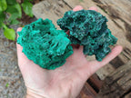 Natural Silky Malachite Specimens x 3 From Kasompe, Congo - Toprock Gemstones and Minerals 