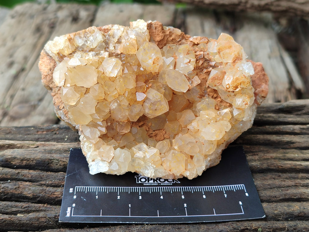Natural Limonite Quartz Clusters x 4 From Mwinilunga, Zambia - Toprock Gemstones and Minerals 