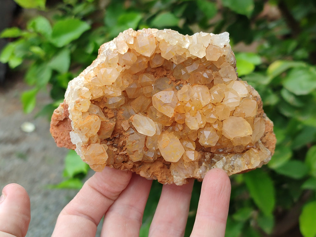 Natural Limonite Quartz Clusters x 4 From Mwinilunga, Zambia - Toprock Gemstones and Minerals 