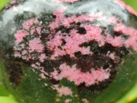 Polished Rhodonite Hearts x 4 From Ambindavato, Madagascar