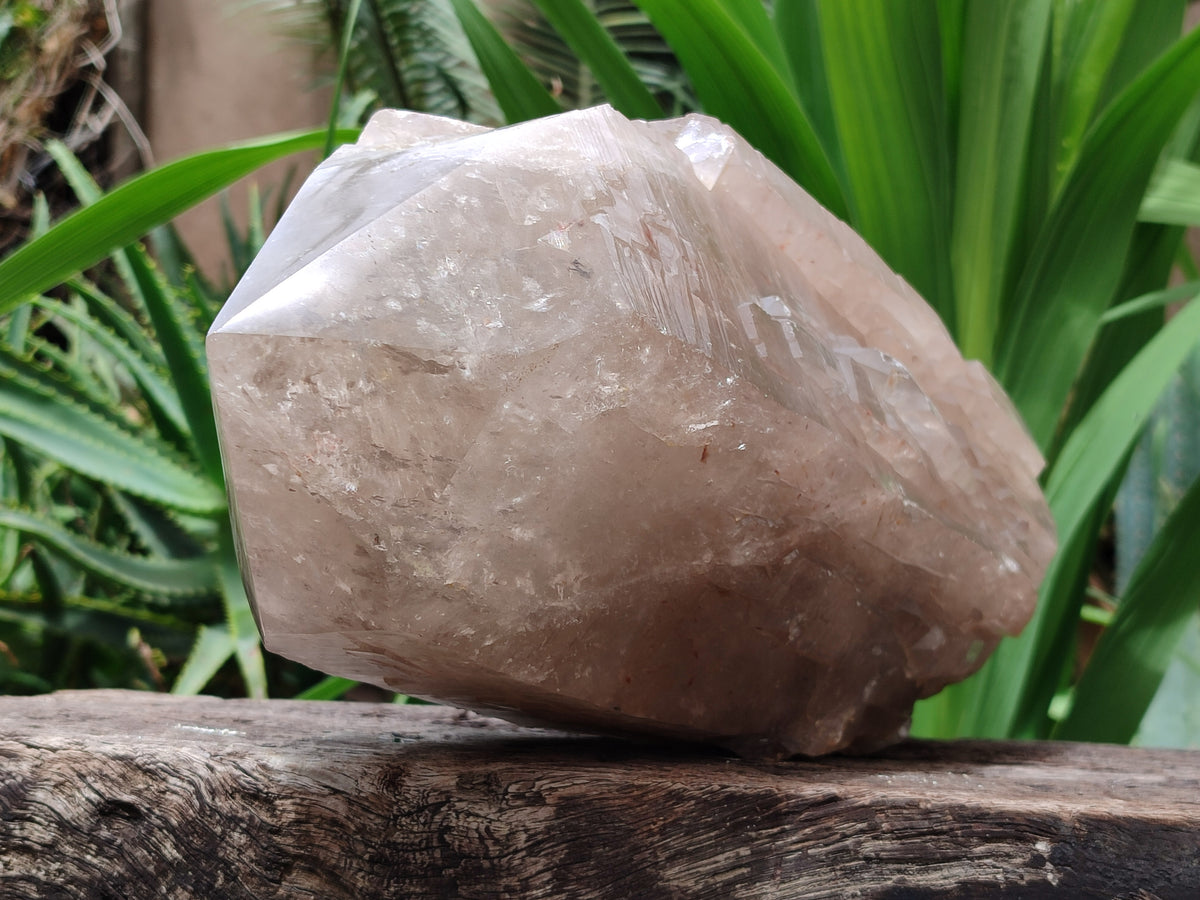 Polished Partially Double Terminated Smokey Arcadian Quartz Crystal x 1 From Angola - Toprock Gemstones and Minerals 