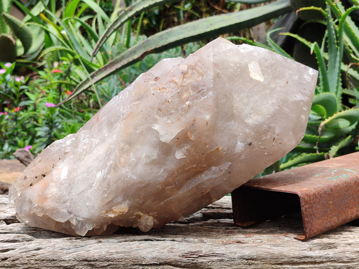 Polished Partially Double Terminated Smokey Arcadian Quartz Crystal x 1 From Angola - Toprock Gemstones and Minerals 