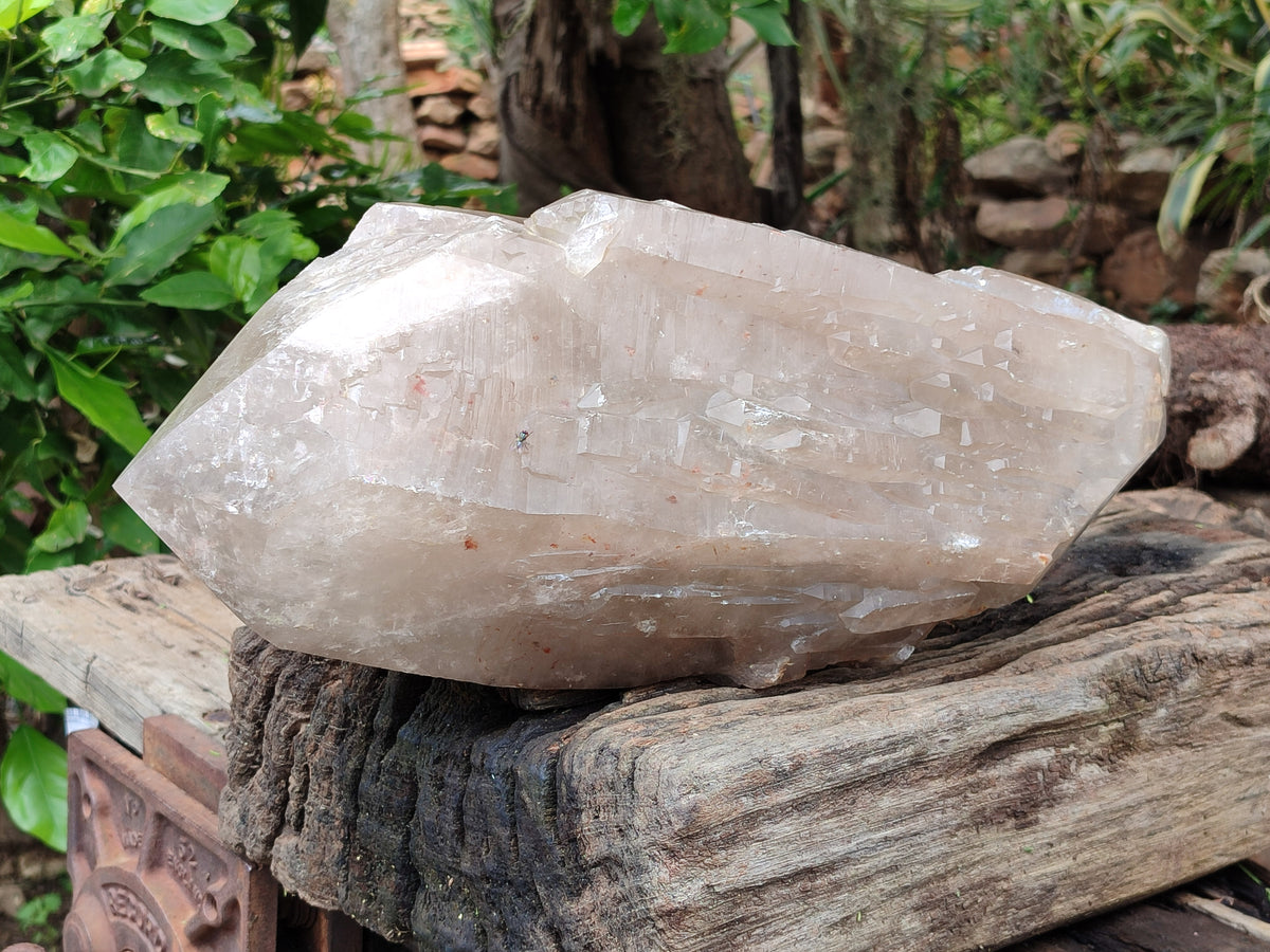 Polished Partially Double Terminated Smokey Arcadian Quartz Crystal x 1 From Angola - Toprock Gemstones and Minerals 