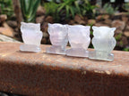 Polished Mini Rainbow Fluorite Owl Carvings - sold per item - From Uis, Namibia - Toprock Gemstones and Minerals 