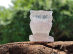 Polished Mini Rainbow Fluorite Owl Carvings - sold per item - From Uis, Namibia - Toprock Gemstones and Minerals 