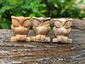 Polished Small Namibian Desert Picture Stone Jasper Owl Carving - sold per item - From Namibia - Toprock Gemstones and Minerals 