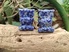 Polished Sodalite Owl Carvings - sold per item - From Namibia - Toprock Gemstones and Minerals 