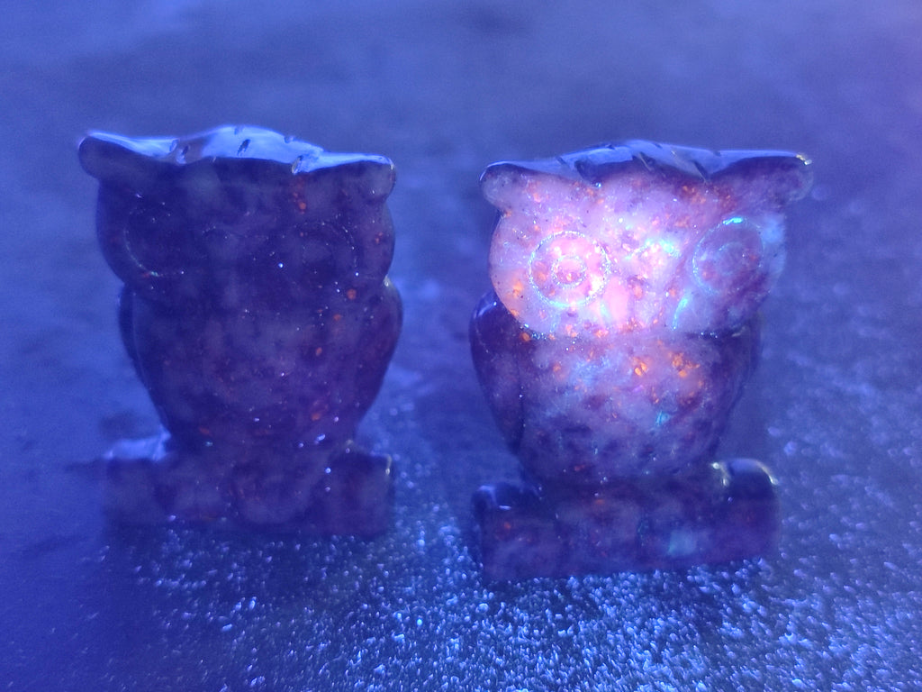 Polished Sodalite Owl Carvings - sold per item - From Namibia - Toprock Gemstones and Minerals 