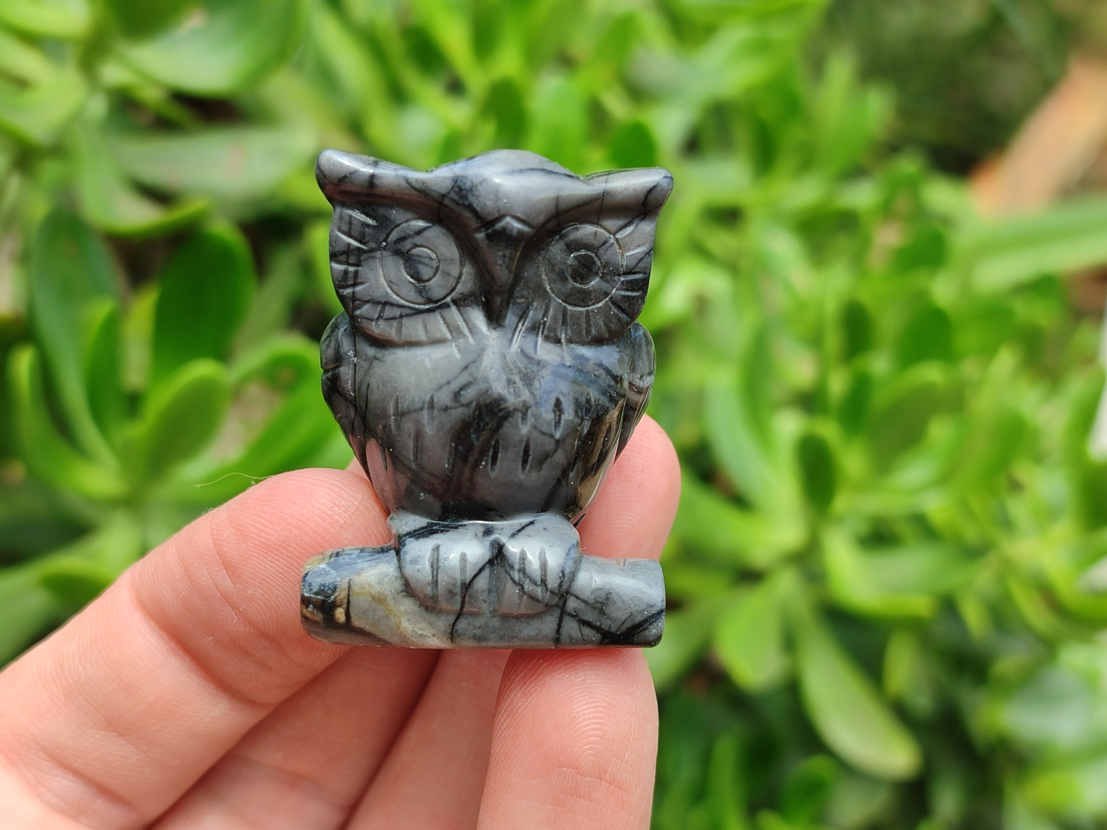 Polished Banded Jasper Owl Carvings - sold per item - From Australia - Toprock Gemstones and Minerals 