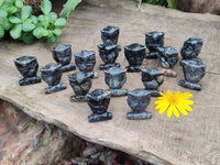 Polished Banded Jasper Owl Carvings - sold per item - From Australia