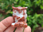 Polished Small Brecciated Jasper Owl Carving - sold per item - From South Africa - Toprock Gemstones and Minerals 