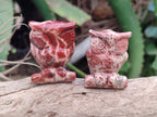 Polished Small Brecciated Jasper Owl Carving - sold per item - From South Africa - Toprock Gemstones and Minerals 