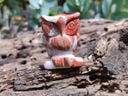 Polished Small Brecciated Jasper Owl Carving - sold per item - From South Africa - Toprock Gemstones and Minerals 