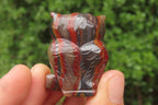 Polished Mini Banded Tiger Iron Jasper Owl Carvings - sold per item - From Australia - Toprock Gemstones and Minerals 