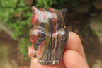 Polished Mini Banded Tiger Iron Jasper Owl Carvings - sold per item - From Australia - Toprock Gemstones and Minerals 