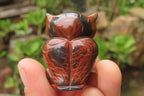Polished Mini Banded Tiger Iron Jasper Owl Carvings - sold per item - From Australia - Toprock Gemstones and Minerals 