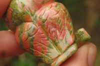 Polished Mini Unakite Owl Carvings - sold per item - From South Africa - Toprock Gemstones and Minerals 