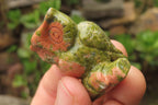 Polished Mini Unakite Owl Carvings - sold per item - From South Africa - Toprock Gemstones and Minerals 