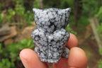 Polished Mini Snowflake Obsidian Owl Carvings - sold per item - From Mexico - Toprock Gemstones and Minerals 