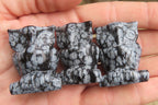 Polished Mini Snowflake Obsidian Owl Carvings - sold per item - From Mexico - Toprock Gemstones and Minerals 