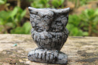 Polished Mini Snowflake Obsidian Owl Carvings - sold per item - From Mexico - Toprock Gemstones and Minerals 