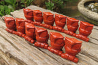 Polished Mini Red Jasper Owl Carvings - sold per item - From South Africa - Toprock Gemstones and Minerals 