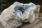 Natural Celestite Geode Specimen x 1 From Sakoany, Madagascar - Toprock Gemstones and Minerals 