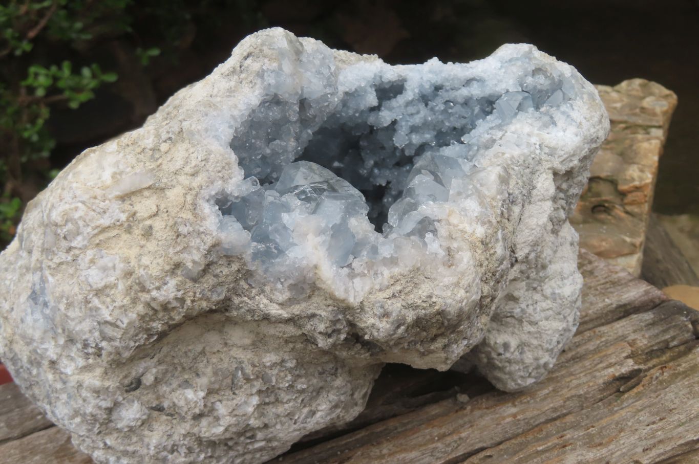Natural Celestite Geode Specimen x 1 From Sakoany, Madagascar - Toprock Gemstones and Minerals 
