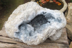 Natural Celestite Geode Specimen x 1 From Sakoany, Madagascar - Toprock Gemstones and Minerals 