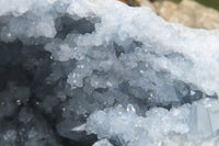 Natural Celestite Geode Specimen x 1 From Sakoany, Madagascar - Toprock Gemstones and Minerals 