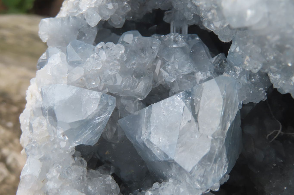 Natural Celestite Geode Specimen x 1 From Sakoany, Madagascar - Toprock Gemstones and Minerals 