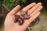 Polished Small Brecciated Jasper Elephant Carving - sold per item - From South Africa - Toprock Gemstones and Minerals 