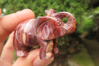 Polished Small Brecciated Jasper Elephant Carving - sold per item - From South Africa - Toprock Gemstones and Minerals 