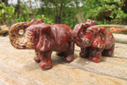 Polished Small Brecciated Jasper Elephant Carving - sold per item - From South Africa - Toprock Gemstones and Minerals 