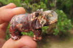Polished Small Brecciated Jasper Elephant Carving - sold per item - From South Africa - Toprock Gemstones and Minerals 