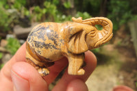 Polished Small Namibian Desert Picture Stone Jasper Elephant Carving - sold per item - From Namibia - Toprock Gemstones and Minerals 