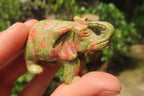 Polished Small Unakite Elephant Carving - sold per item - From South Africa - Toprock Gemstones and Minerals 
