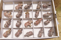 Polished Small Snakeskin Rhyolite Jasper Elephant Carving - sold per item - From Australia - Toprock Gemstones and Minerals 