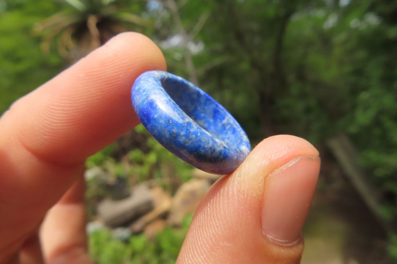 Polished Solid Lapis Lazuli Gemstone Rings - Sold Per Item - From Afghanistan - Toprock Gemstones and Minerals 
