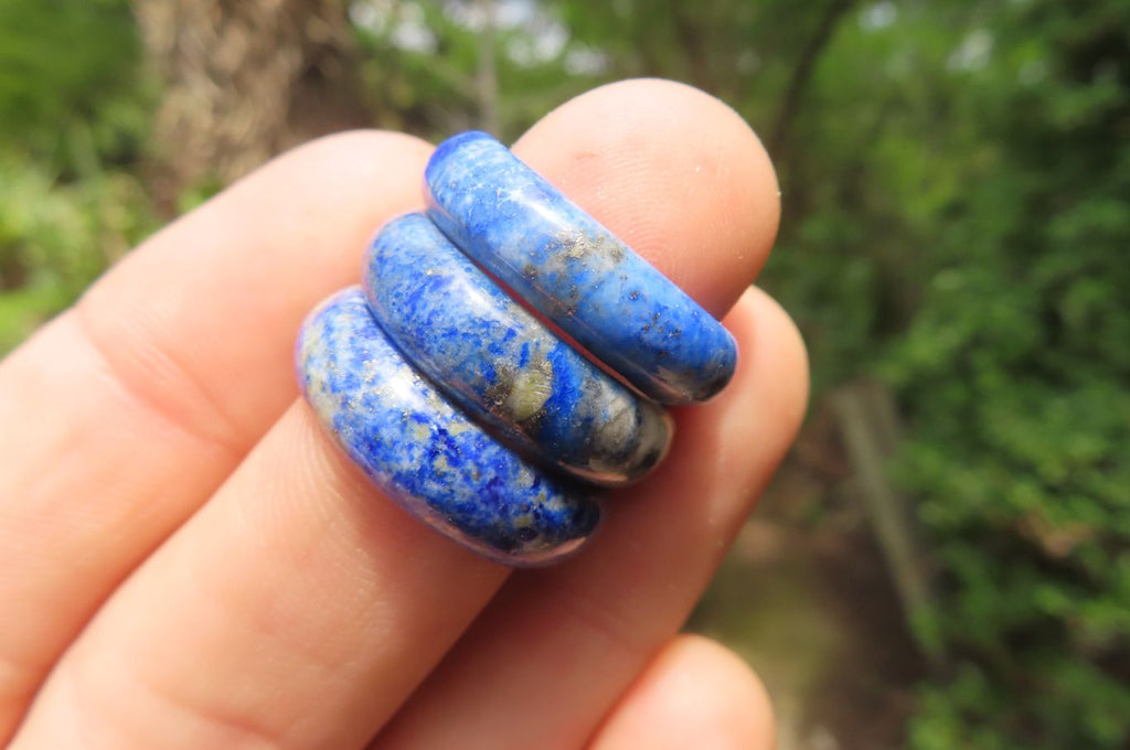 Polished Solid Lapis Lazuli Gemstone Rings - Sold Per Item - From Afghanistan - Toprock Gemstones and Minerals 
