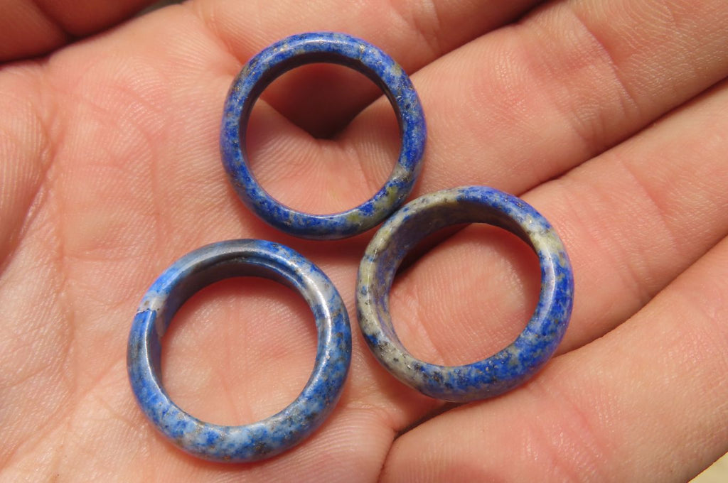 Polished Solid Lapis Lazuli Gemstone Rings - Sold Per Item - From Afghanistan - Toprock Gemstones and Minerals 