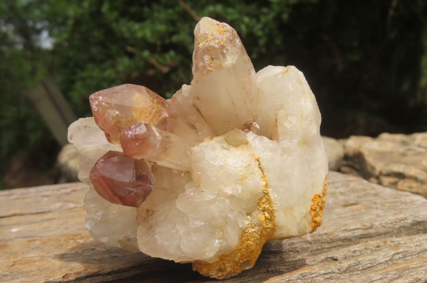 Natural Red Hematoid Quartz Clusters x 6 From Karoi, Zimbabwe - Toprock Gemstones and Minerals 