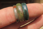 Polished Solid Indian Agate Gemstone Rings - Sold Per Item - From India - Toprock Gemstones and Minerals 