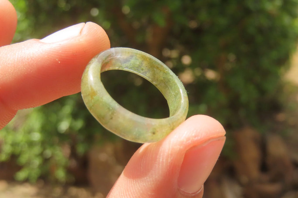 Polished Solid Indian Agate Gemstone Rings - Sold Per Item - From India - Toprock Gemstones and Minerals 