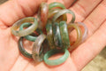 Polished Solid Indian Agate Gemstone Rings - Sold Per Item - From India - Toprock Gemstones and Minerals 