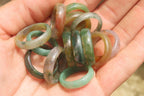Polished Solid Indian Agate Gemstone Rings - Sold Per Item - From India - Toprock Gemstones and Minerals 