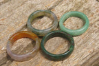 Polished Solid Indian Agate Gemstone Rings - Sold Per Item - From India - Toprock Gemstones and Minerals 